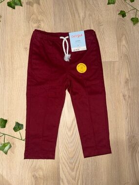 Cat & Jack Burgundy Drawstring Jogger Pants